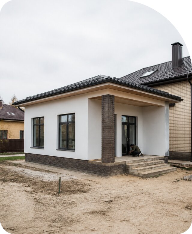 Строительство одноэтажной пристройки в Комсомольске-на-Амуре от 459180 р. | РадиДОМА-Кмс